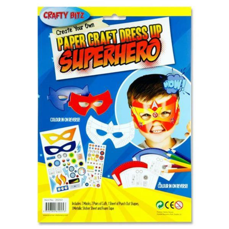 Crafty Bitz Create Your Own Paper Craft Dress Up - Superhero