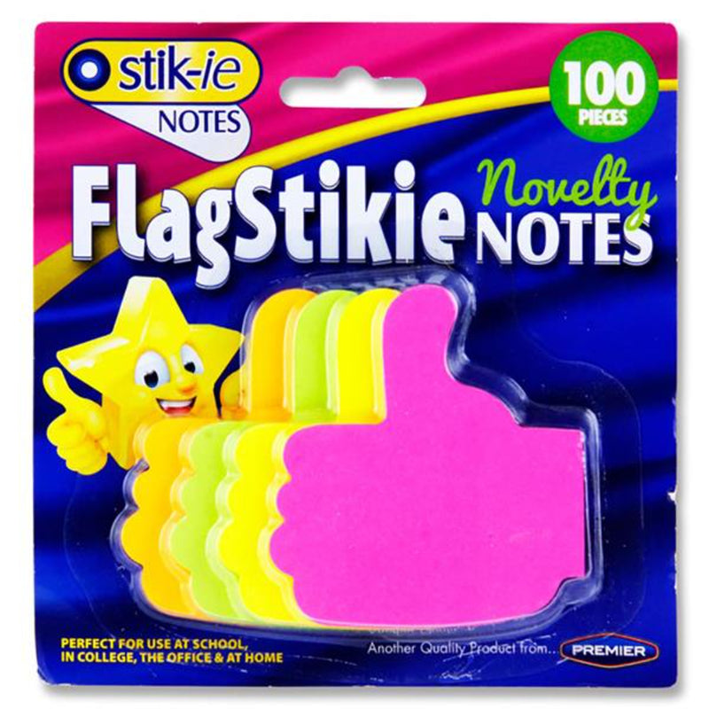 Stik-ie 100 Sheets FlagStikie Flag Notes - Thumbs Up Shape