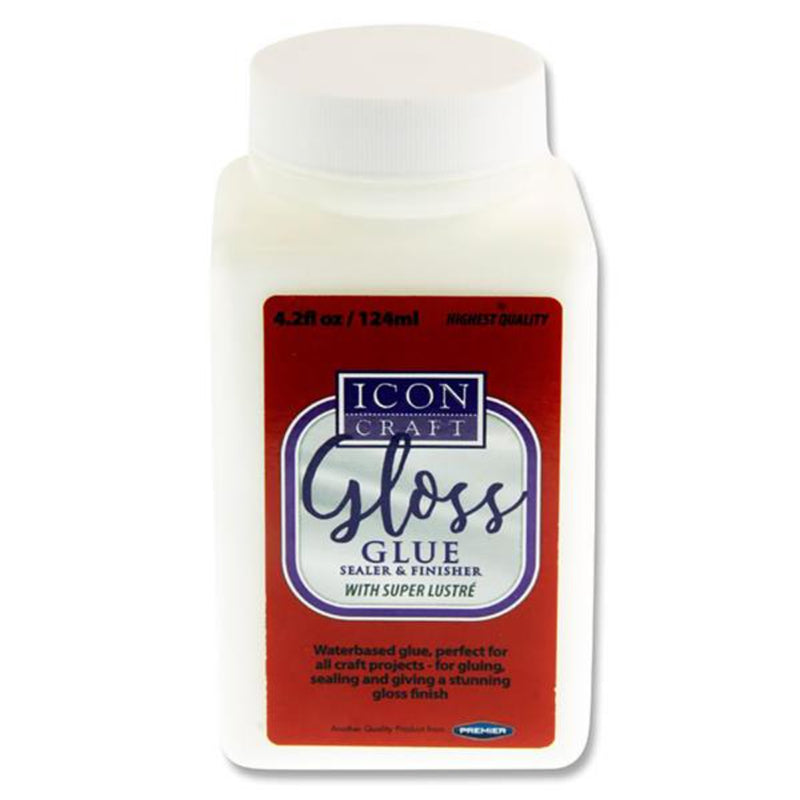 Icon Gloss Glue Sealer & Finisher  - 124ml Bottle