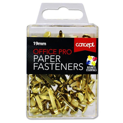 Concept 19mm Office Pro Paper Fasteners - Box of 100