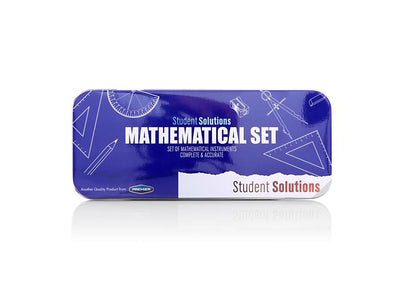 Student Solutions Maths Set - 9 Pieces - Blue