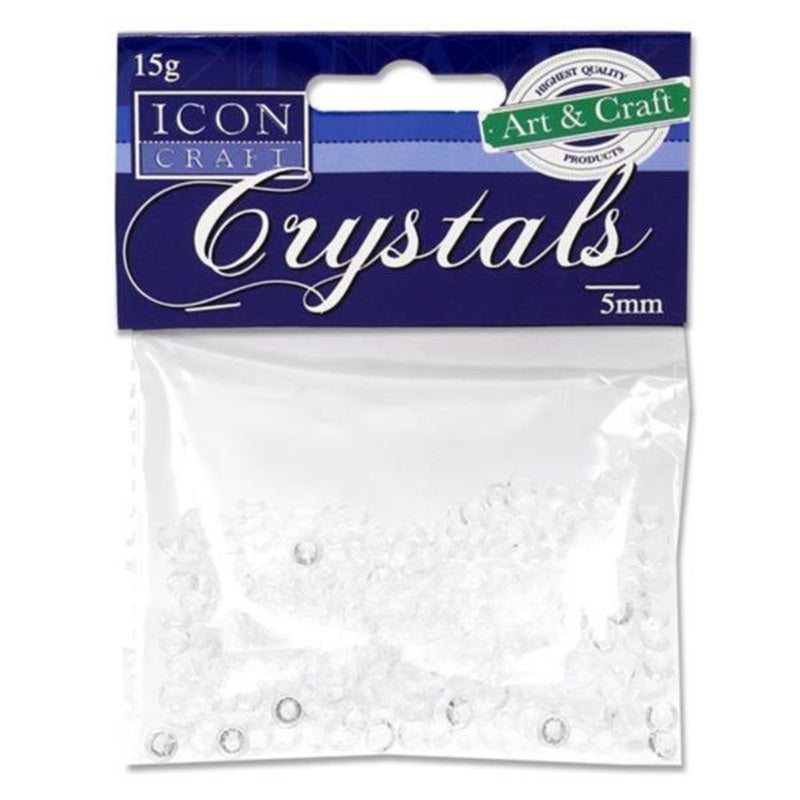 Icon Clear Crystals - 5mm - Pack of 15