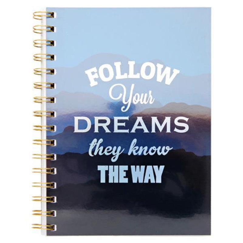 I Love Stationery A5 Spiral Notebook - 160 Pages - Follow Your Dreams