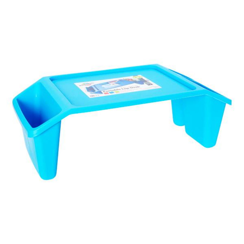 Premto Extra Durable Portable Lap Desk - Printer Blue