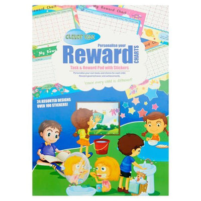 Clever Kidz Task & Reward Chart Pad with Stickers