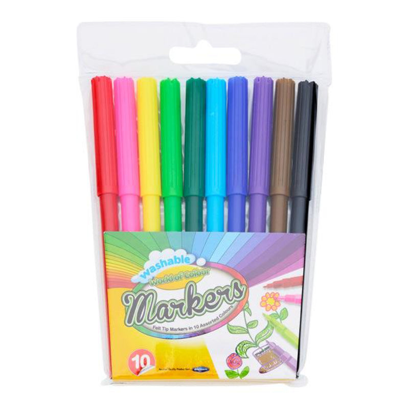World of Colour Felt Tip Pens - Pack of 10