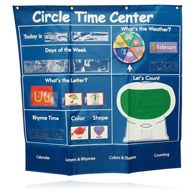 Ormond 650x971mm Circle Time Center Pocket Chart with 218 Double Sided Cards