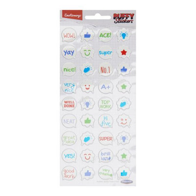 Emotionery Puffy Stickers - Speech Bubbles - Pack of 36