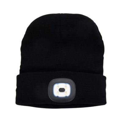 Premier Universal Light Up Beanie Hat - Black