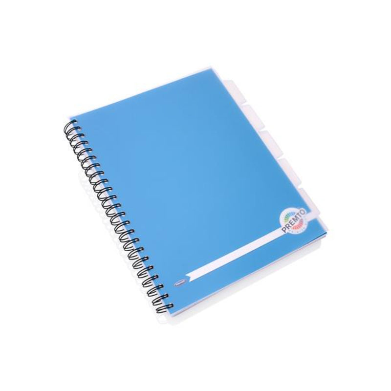 Premto A4 5 Subject Project Book - 250 Pages - Printer Blue