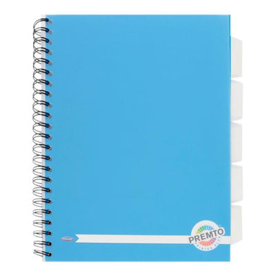 Premto A4 5 Subject Project Book - 250 Pages - Printer Blue