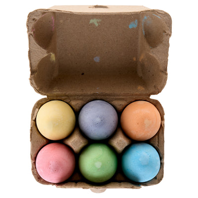 World of Colour Egg Shaped Chalk - Pack of 6