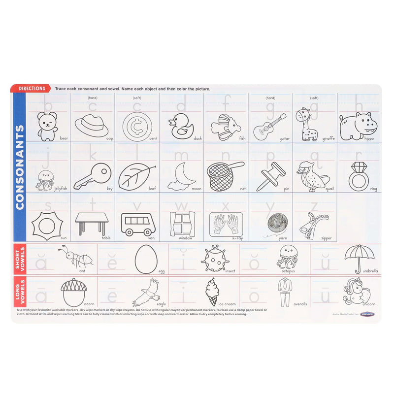 Ormond Learning Mat - Phonics