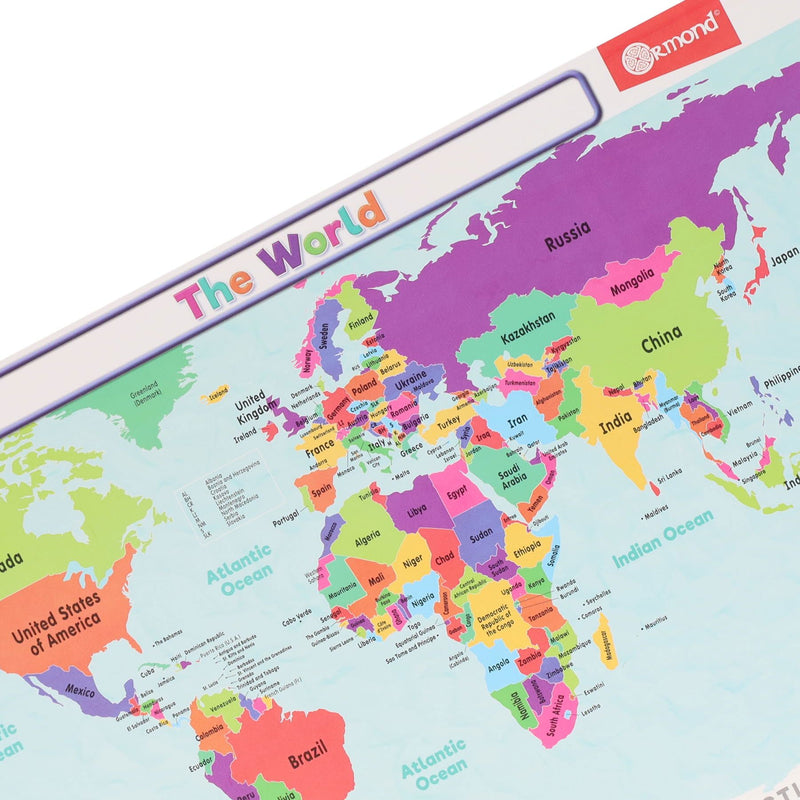 Ormond Learning Mat - The World Map