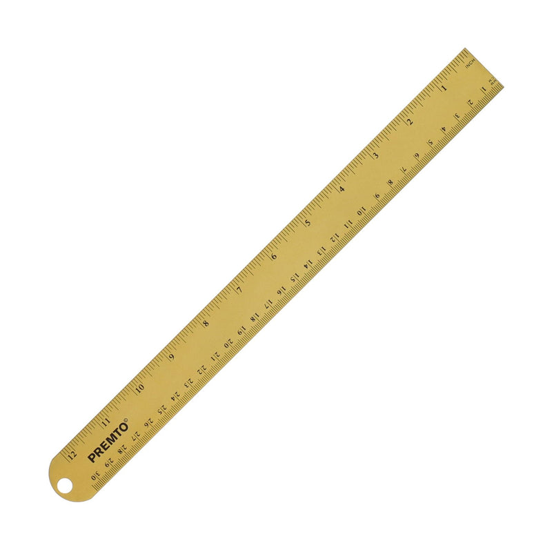Premto S1 Aluminium Ruler 30cm - Sunshine Yellow