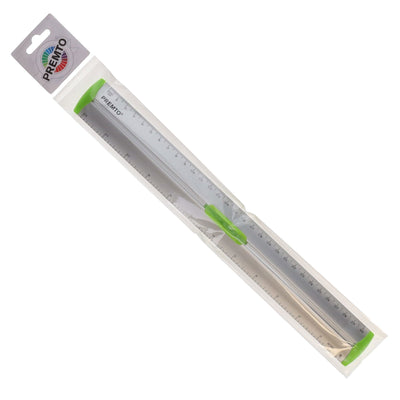 Premto S1 Aluminum Ruler With Grip 30cm - Caterpillar Green