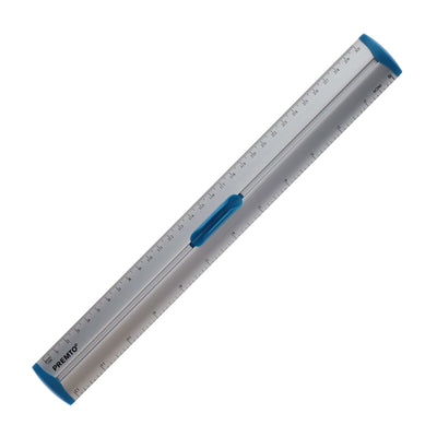 Premto S1 Aluminum Ruler With Grip 30cm - Printer Blue