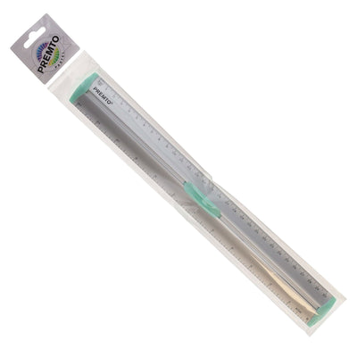 Premto Pastel Aluminum Ruler With Grip 30cm - Mint Magic