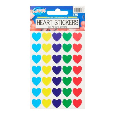 Crafty Bitz Heart Stickers - Pack of 175