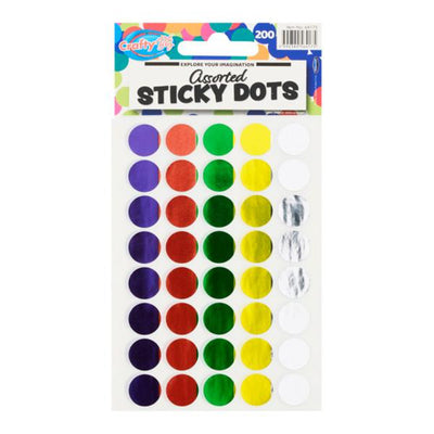 Crafty Bitz Stickers - Dots - Pack of 200