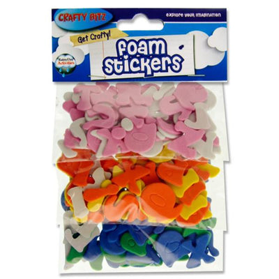 Crafty Bitz Self-Adhesive Foam Stickers - Letters - Pack of 125