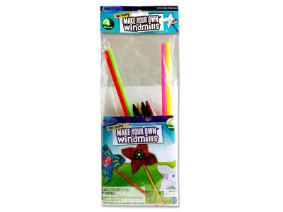 Crafty Bitz Make Your Own Windmills - Pack of 4