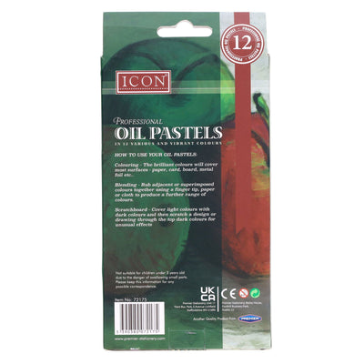 Icon Professional Oil Pastels - Box of 12