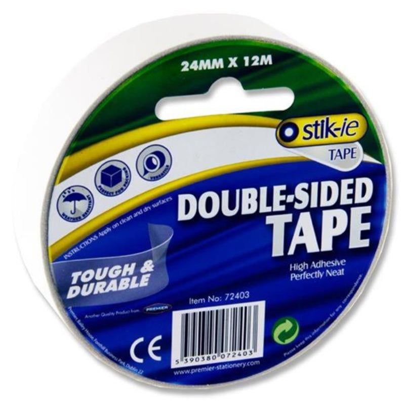 Stik-ie Double Sided Tape - 12m x 24mm