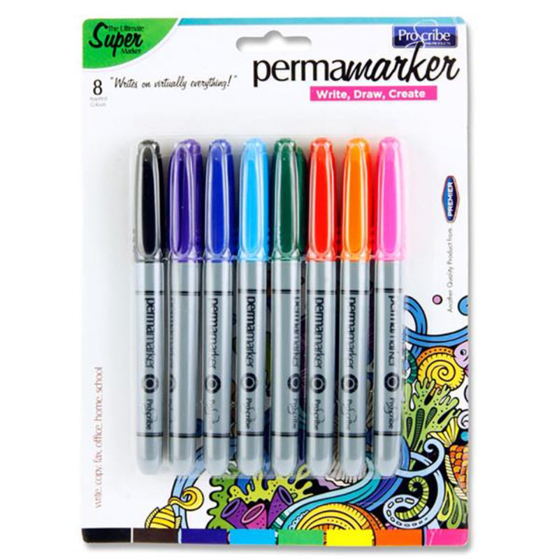 Pro:Scribe Permamarkers - Pack of 8