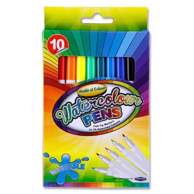World of Colour Watercolour Markers - Box of 10