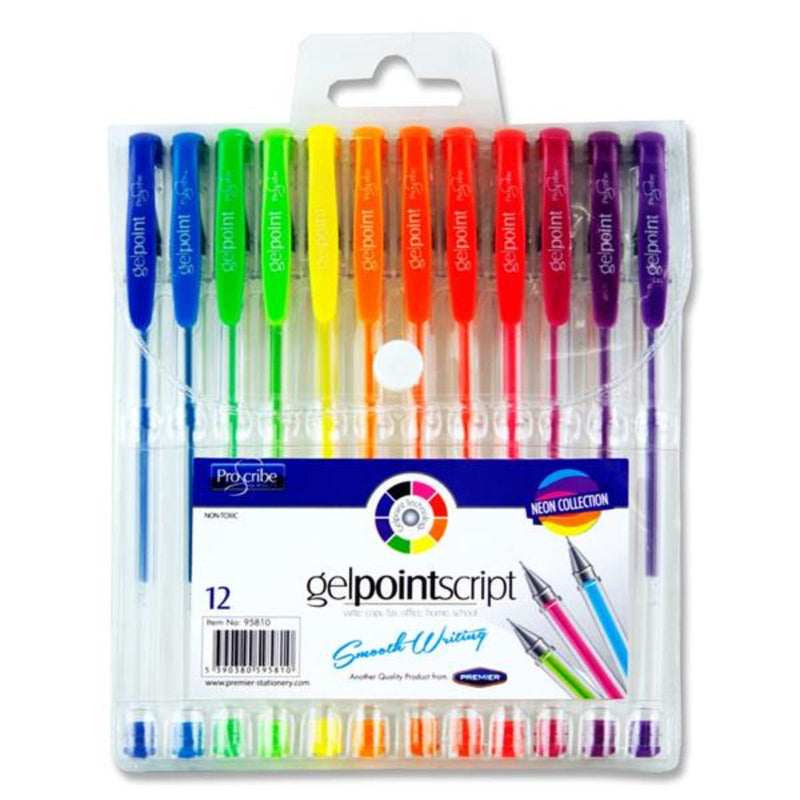 Pro:Scribe Gelpoint Script Gel Pens - Pack of 12